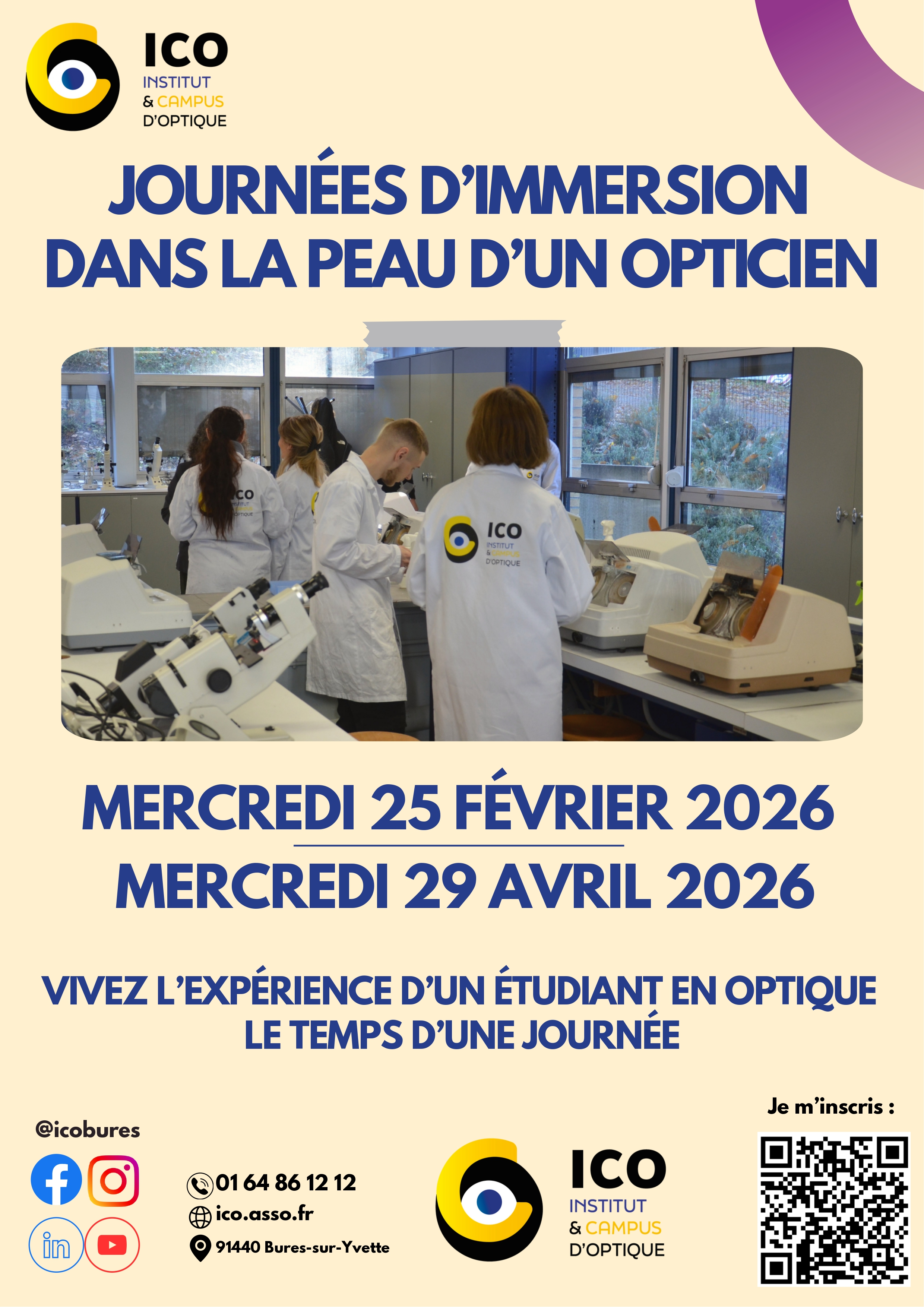 Journées d'immersion dans la peau d'un opticien.